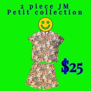 Summer 2 piece JM petit collection size 12p Rayon, great condition